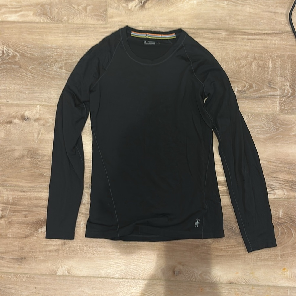 Black, Smart Wool Extra Small Base Layer - image 1